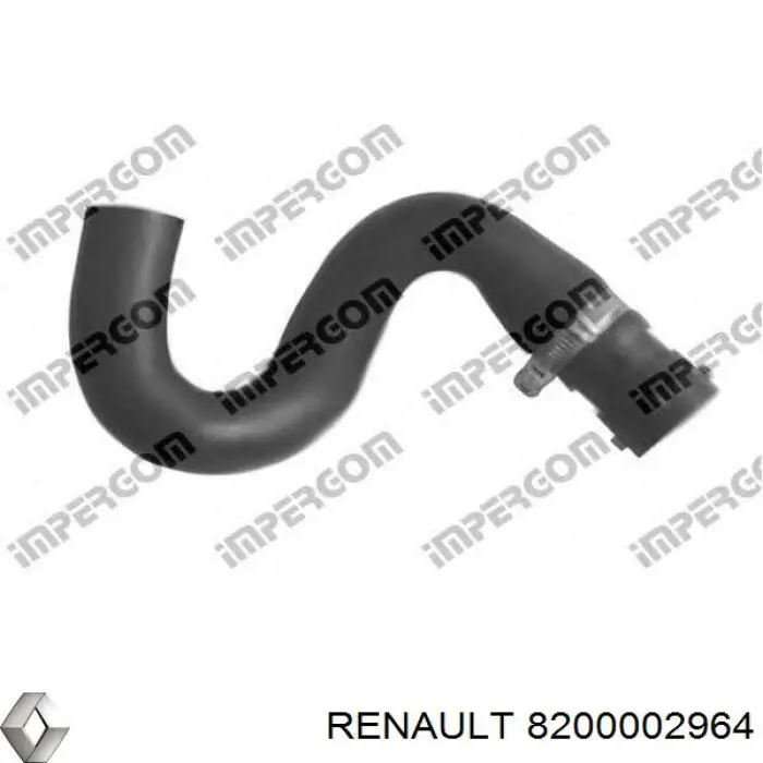 8200002964 Renault (RVI) шланг радіатора опалювача/пічки, подача