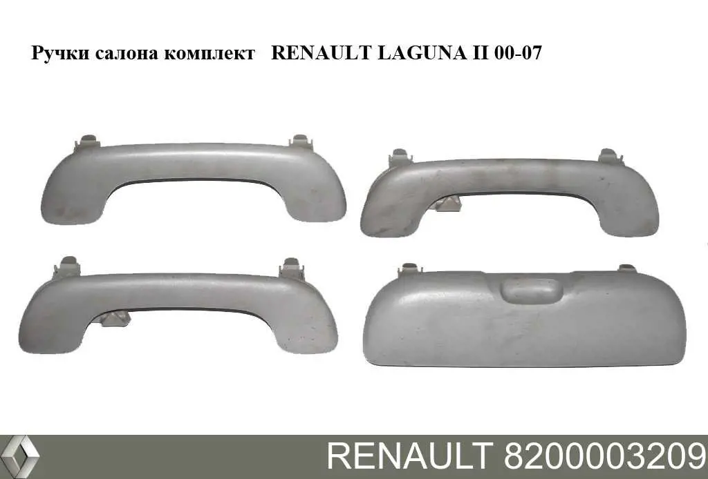 Поручні (тримачі) і гачок для одягу Renault (RVI) 8200003209 ціна, від 3.89 USD
