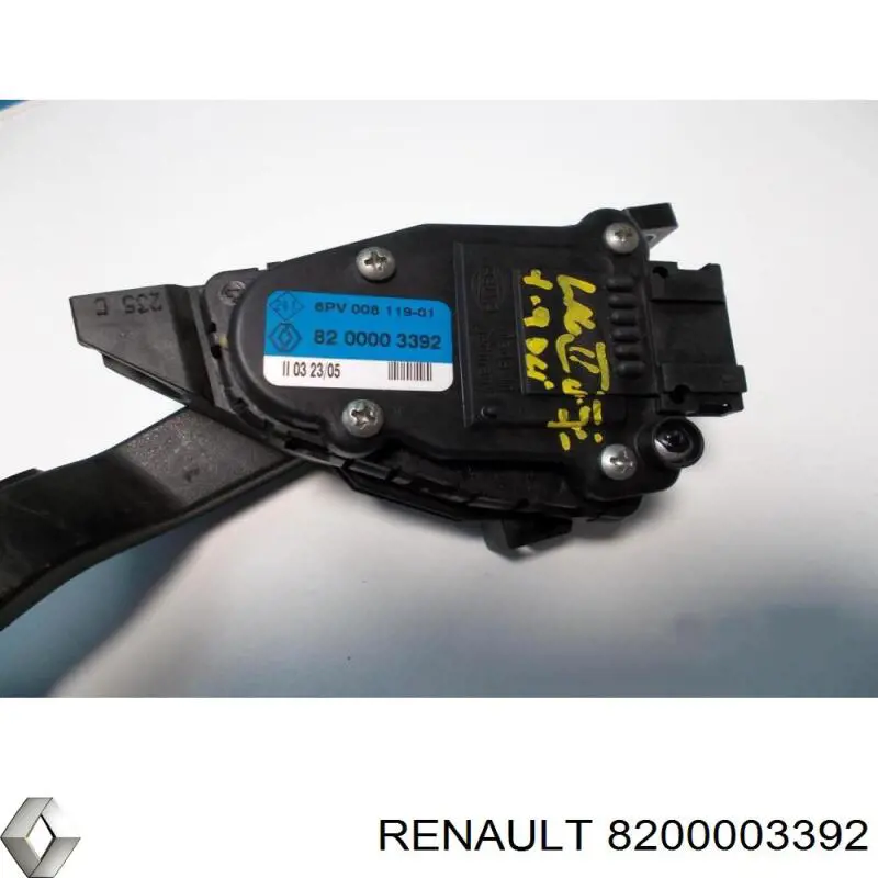 Педаль акселератора Renault (RVI) 8200003392