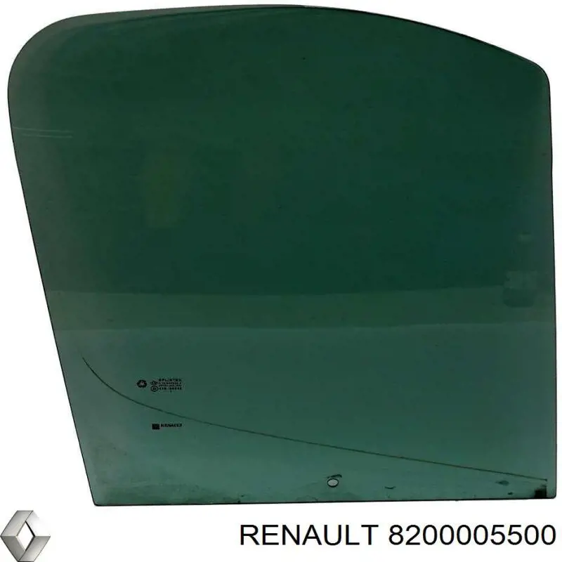 Купити 8200005500 Renault (RVI) Скло передніх дверей, правою