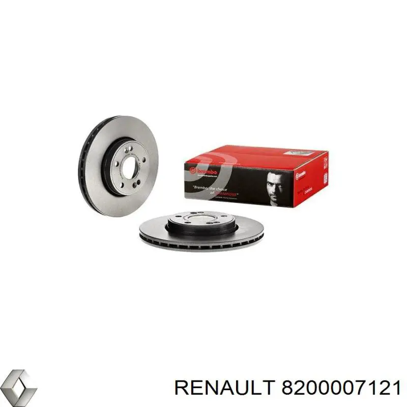 Диск переднього гальма Renault (RVI) 8200007121 ціна, від 44.14 USD