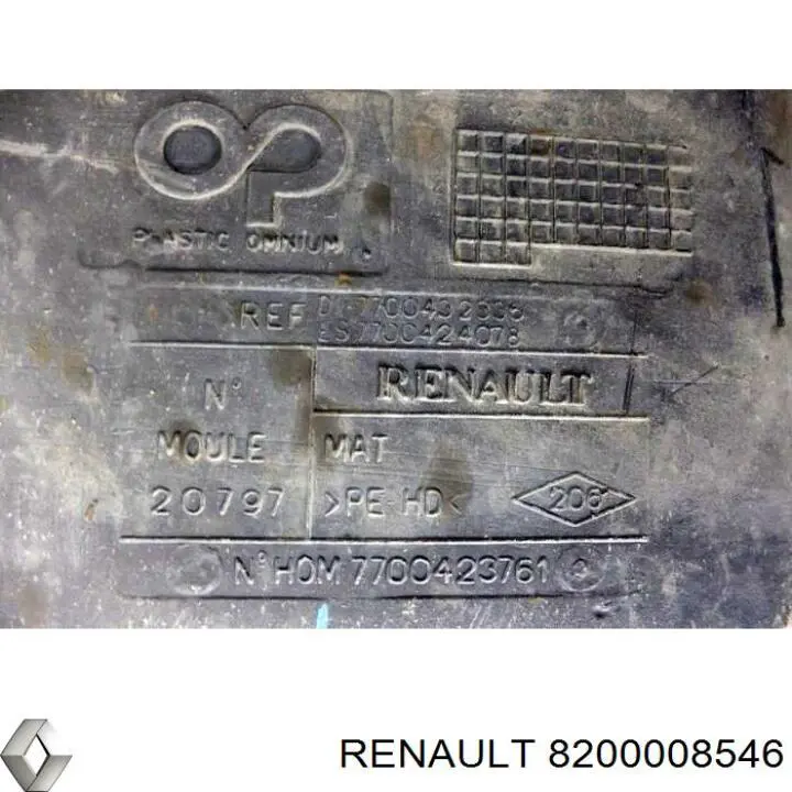 Паливний бак 8200008546 Renault (RVI)