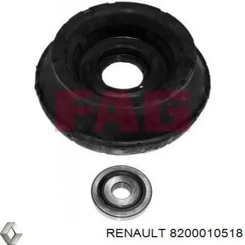 Підшипник опорний амортизатора, переднього Renault (RVI) 8200010518 ціна, від 8.29 USD