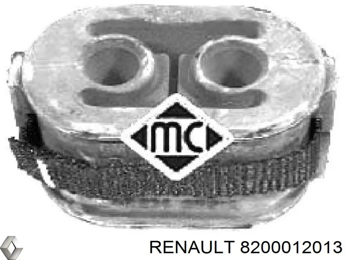 Кронштейн задньої подушки глушника Renault (RVI) 8200012013 ціна, від 1.89 USD