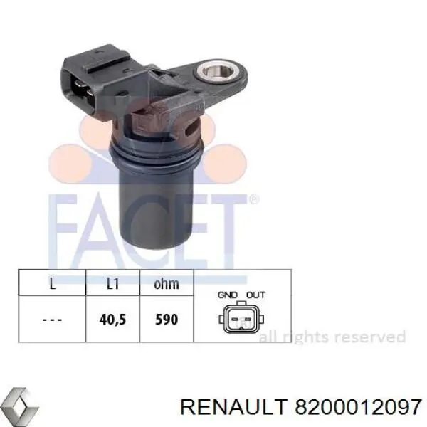 8200012097 Renault (RVI) датчик швидкості