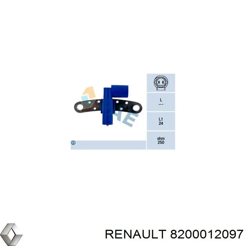 Купити 8200012097 Renault (RVI) Датчик швидкості обертання валу АКПП