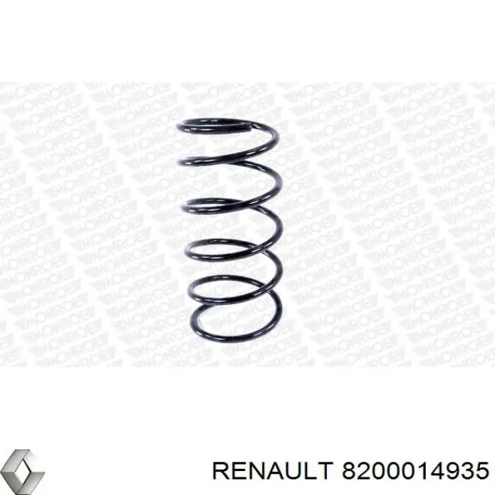 8200014935 Renault (RVI) Пружина амортизатора передняя