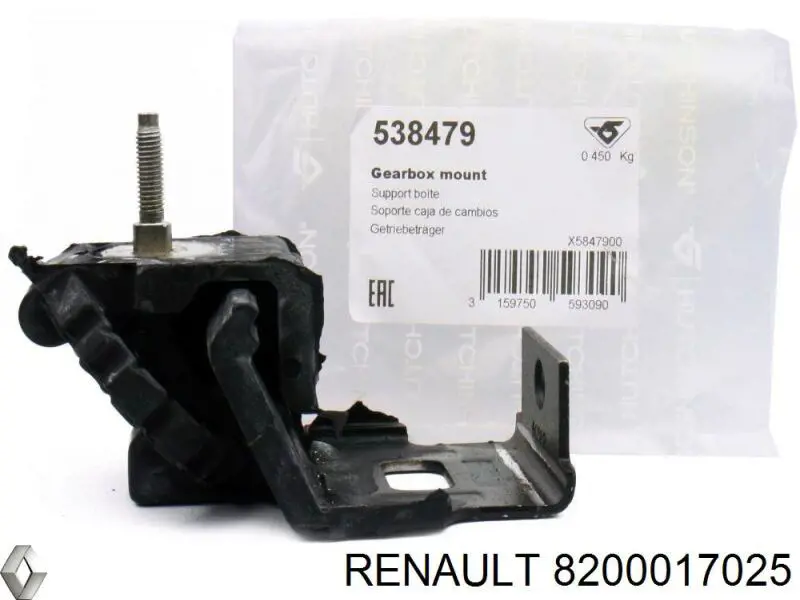 Купити 8200017025 Renault (RVI) Подушка глушника