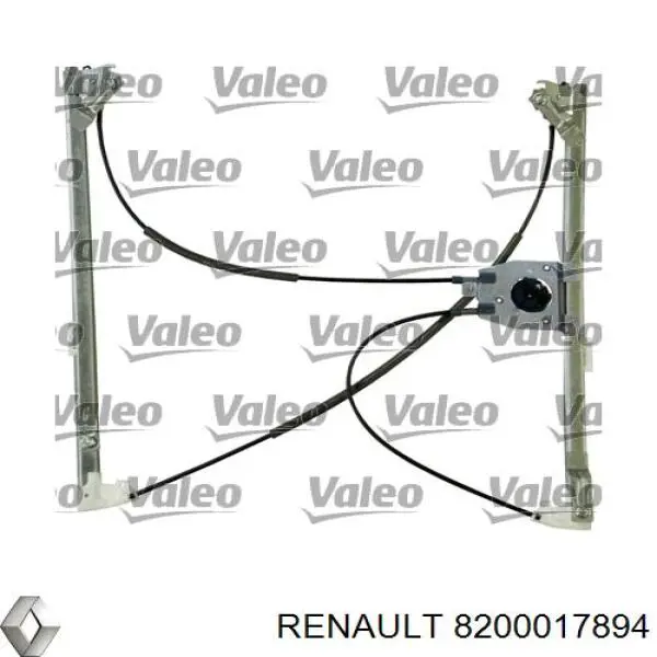 Механізм склопідіймача двері передньої, правої 8200017894 Renault (RVI)