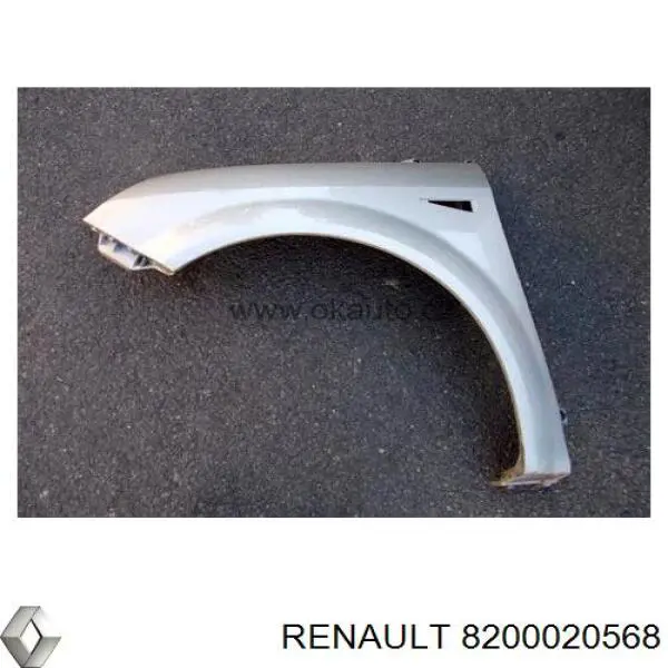 Ліве переднє крило Renault (RVI) 8200020568 ціна, від 27.94 USD
