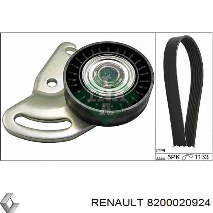 Клиновий ремінь Renault (RVI) 8200020924 ціна, від 8.88 USD