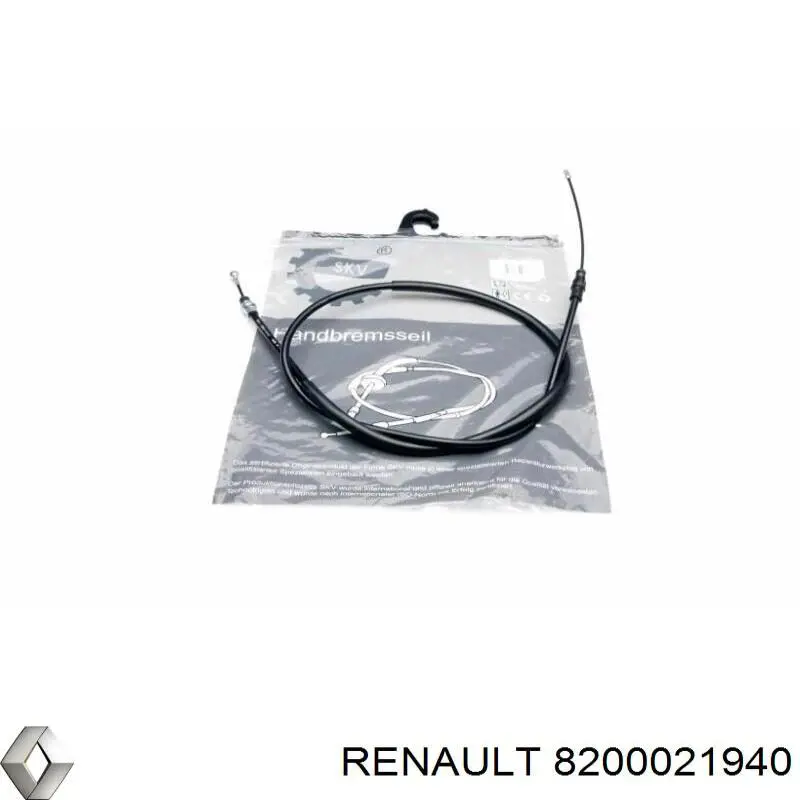 Трос ручного гальма задній, правий/лівий Renault (RVI) 8200021940 ціна, від 9.44 USD