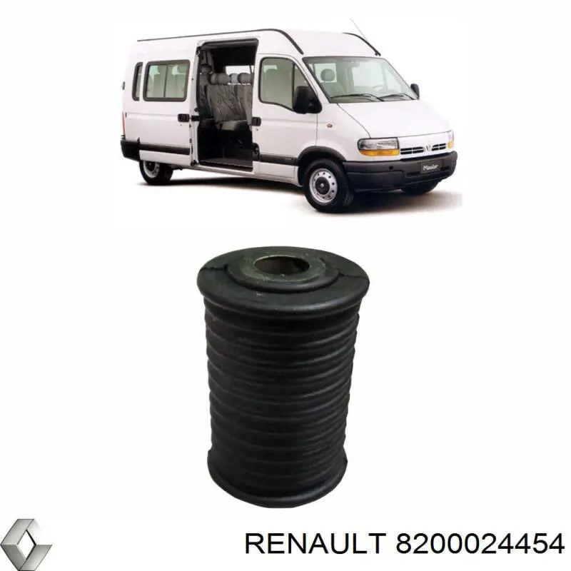 Купити 8200024454 Renault (RVI) Сайлентблок ресори, задній