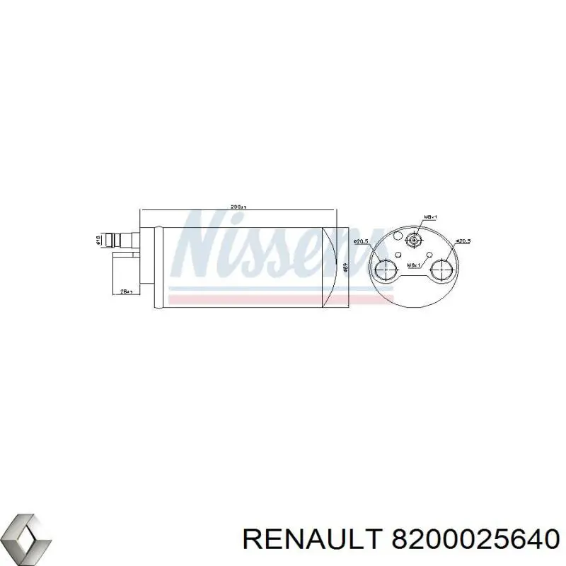 Купити 8200025640 Renault (RVI) Ресивер-осушувач кондиціонера