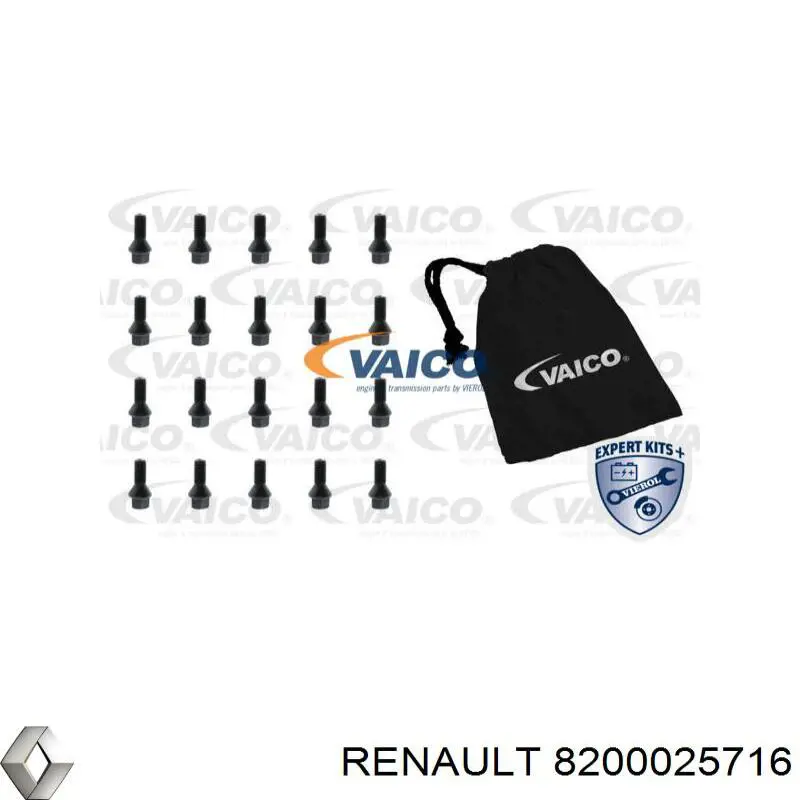 Колісний болт Renault (RVI) 8200025716 ціна, від 3.00 USD