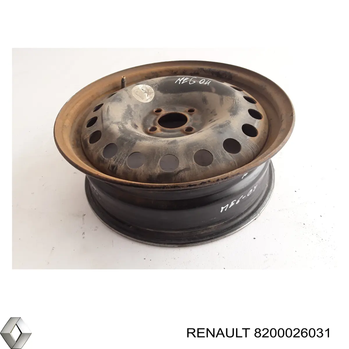 Диск колісний стальний (штампований) Renault Megane 2 (BM0, CM0) (Рено Меган)