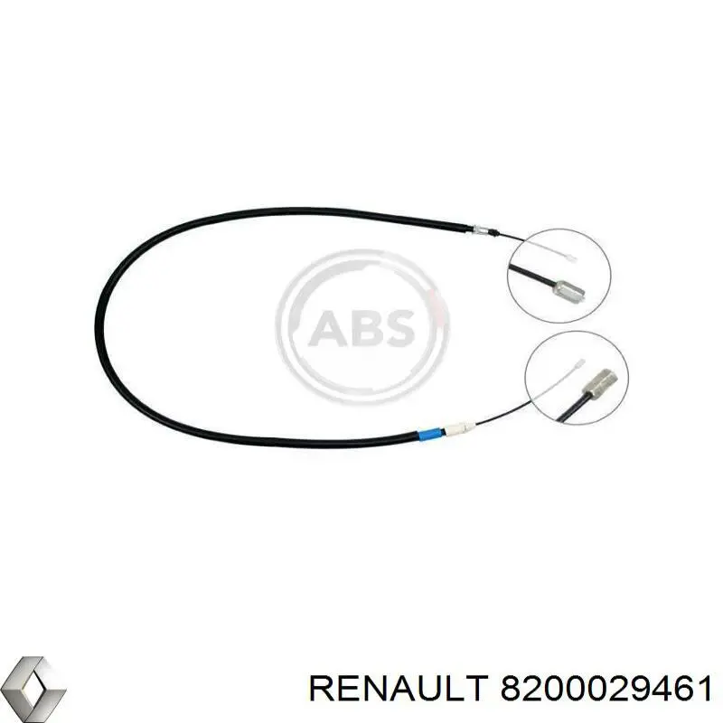 Купити 8200029461 Renault (RVI) Трос ручного гальма задній, правий