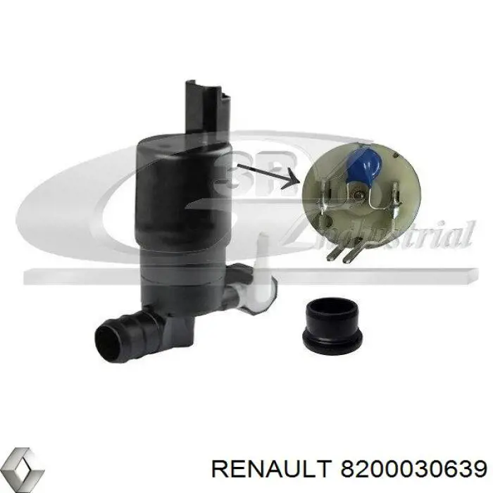8200030639 Renault (RVI) насос-двигун омивача скла, переднього