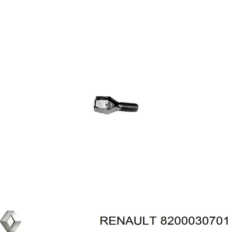 Колісний болт Renault (RVI) 8200030701 ціна, від 1.43 USD