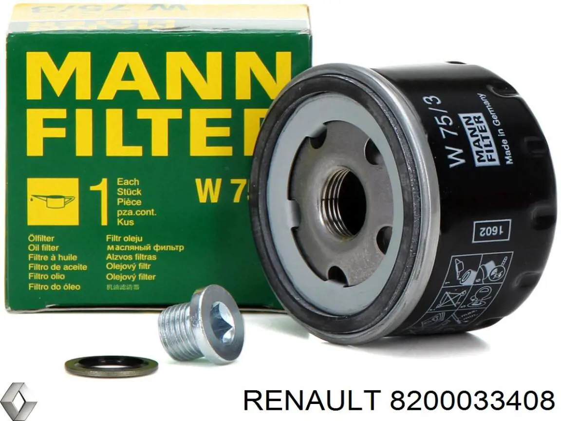 Купити 8200033408 Renault (RVI) Фільтр очищення масла відцентровий