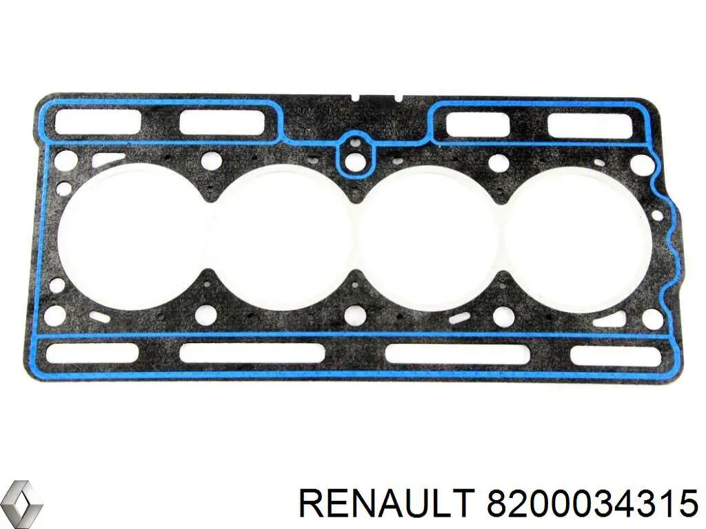 Прокладка головки блока циліндрів (ГБЦ) 8200034315 Renault (RVI)