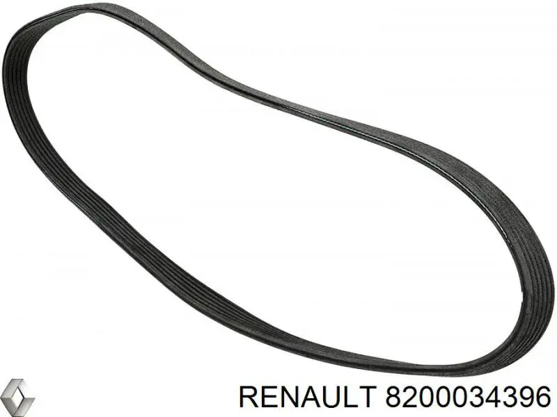 Клиновий ремінь Renault (RVI) 8200034396 ціна, від 9.25 USD