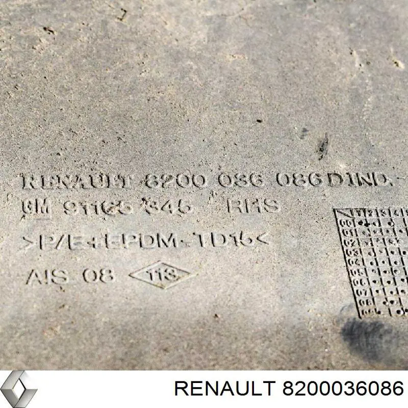 Купити 8200036086 Renault (RVI) Накладка передньої правої двері