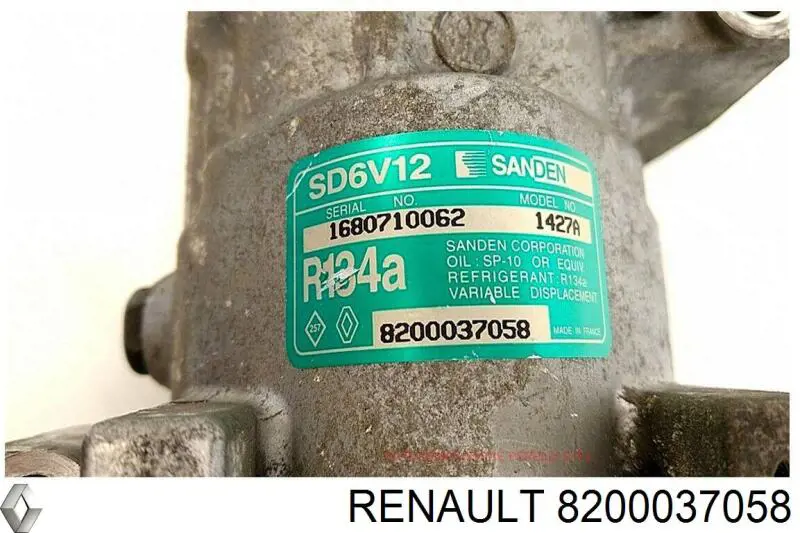 Компресор системи кондиціювання Renault (RVI) 8200037058 ціна, від 53.55 USD