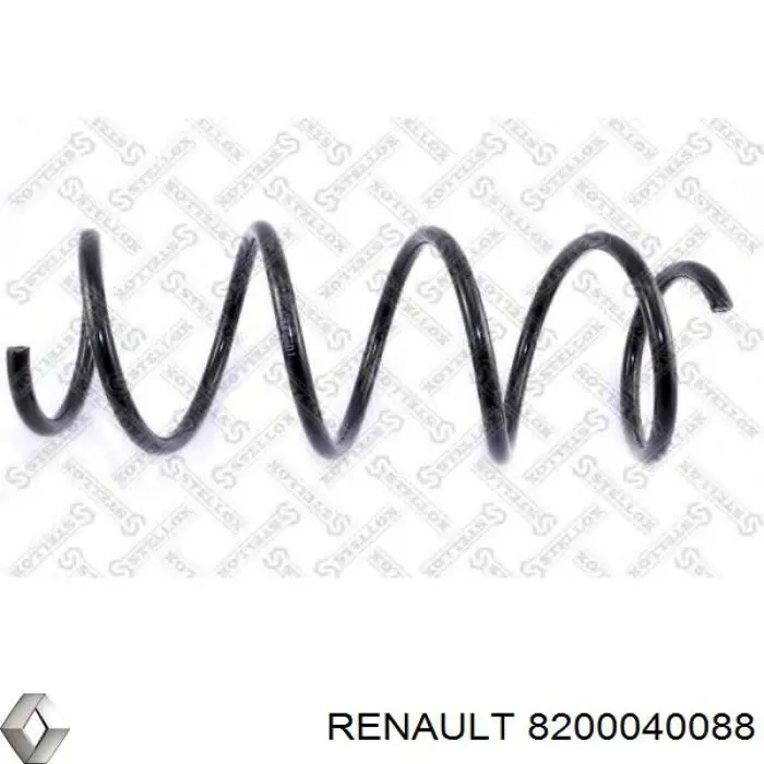 Пружина передня Renault (RVI) 8200040088 ціна, від 21.18 USD