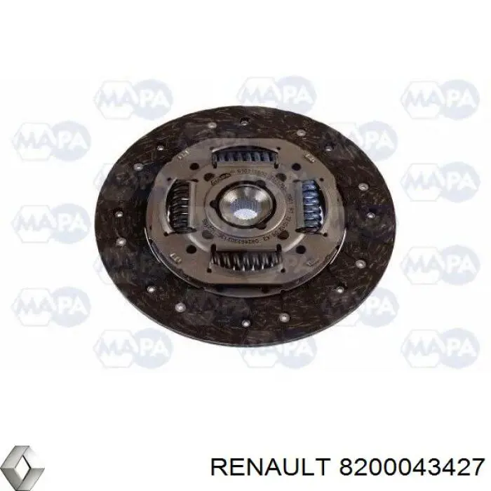 Пелюстковий кошик зчеплення Renault (RVI) 8200043427 ціна, від 10.27 USD