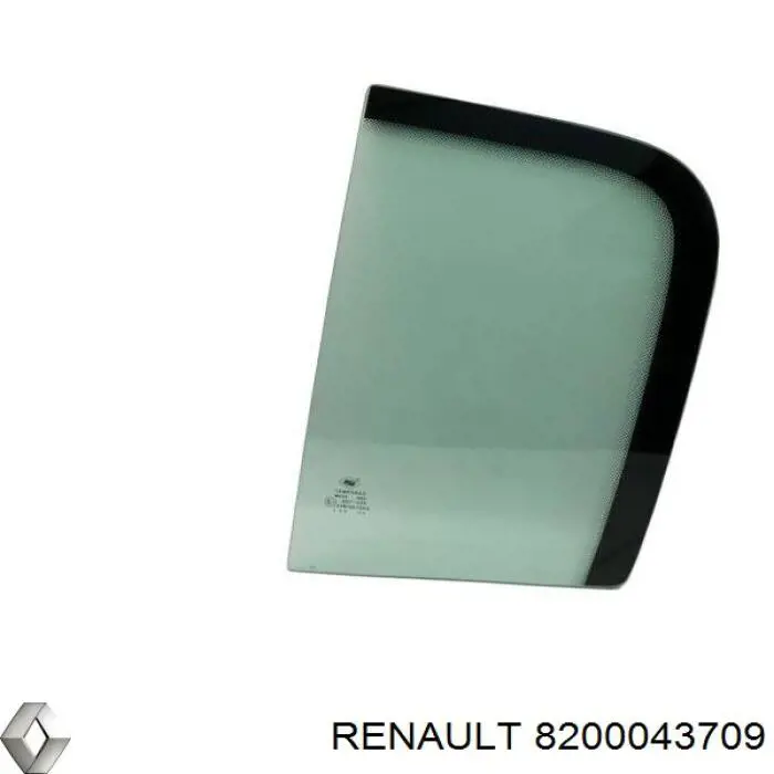 Скло-кватирка двері, задньої, лівої Renault (RVI) 8200043709 ціна, від 12.68 USD