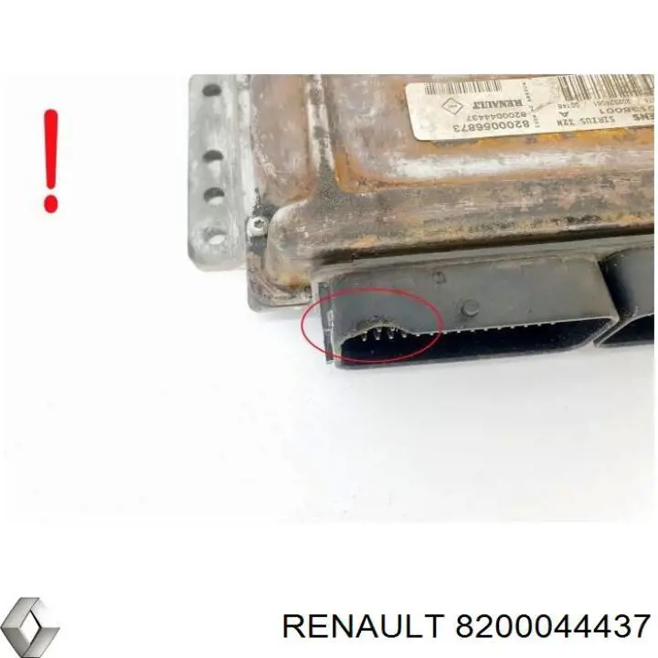 Електронний блок керування двигуном 8200044437 Renault (RVI)