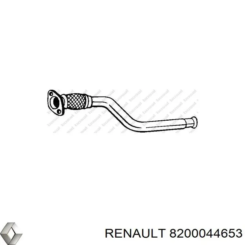 Глушник, передня частина Renault (RVI) 8200044653 ціна, від 154.24 USD