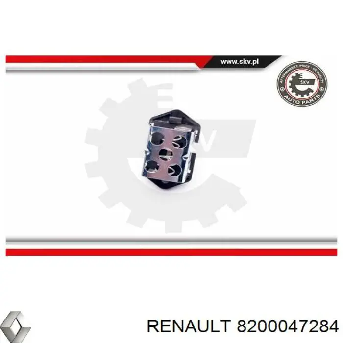 Резистор моторчика вентилятора A/C 8200047284 Renault (RVI)