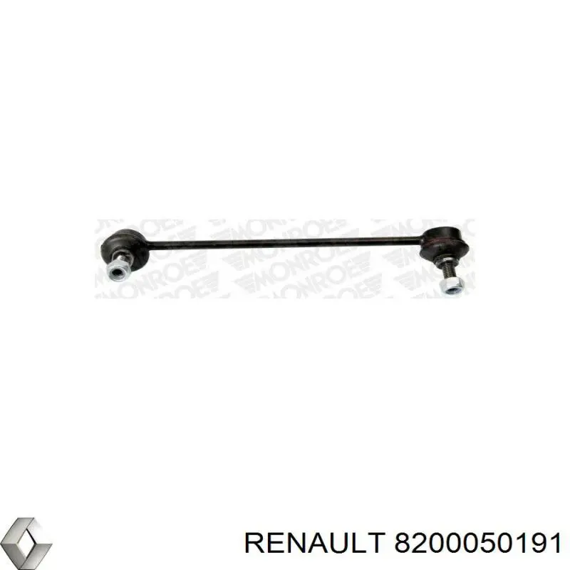 Стійка стабілізатора переднього, права 8200050191 Renault (RVI)