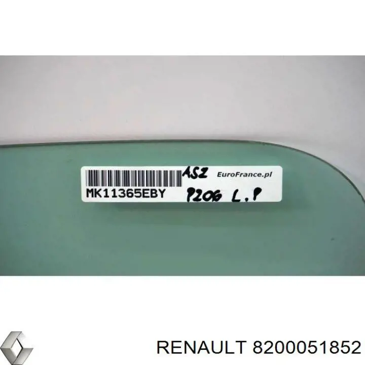Скло-кватирка двері, передній, лівій Renault (RVI) 8200051852 ціна, від 22.52 USD