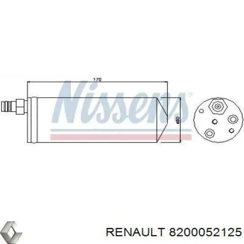 8200052125 Renault (RVI) Ресивер-осушувач кондиціонера