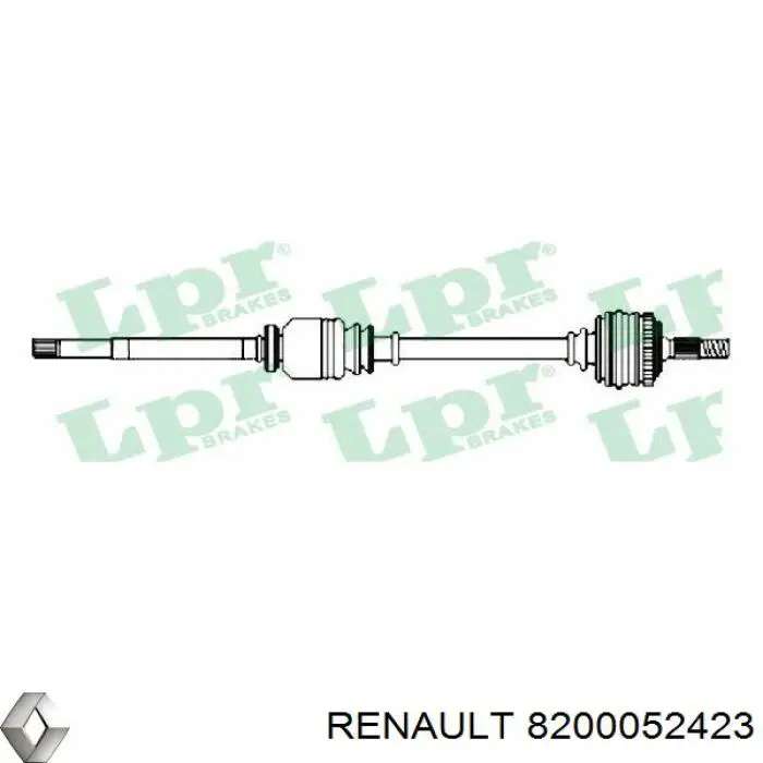 Піввісь (привід) передня, права 8200052423 Renault (RVI)