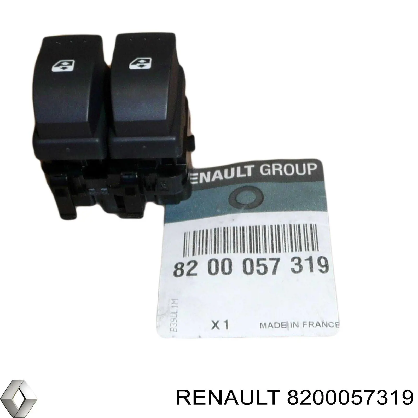 Кнопковий блок керування склопідіймачами передній лівий 8200057319 Renault (RVI)