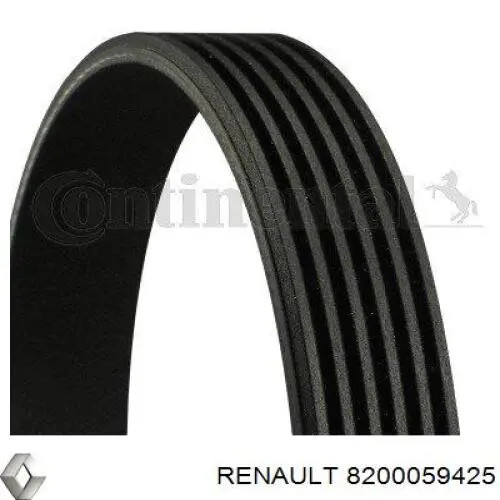 Клиновий ремінь Renault (RVI) 8200059425 ціна, від 9.16 USD
