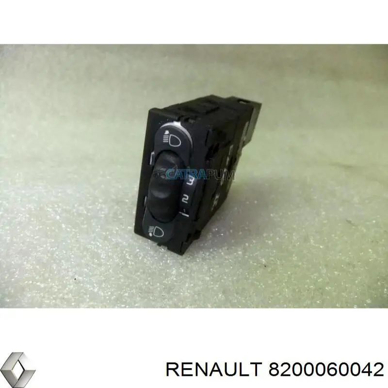 Купити 8200060042 Renault (RVI) Кнопка коректора фар