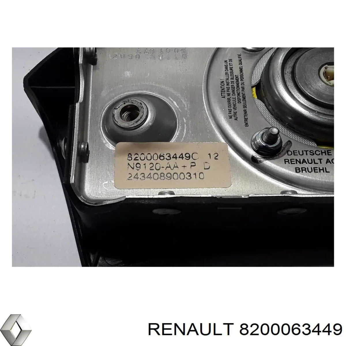 Подушка Айрбег водія Renault (RVI) 8200063449 ціна, від 12.67 USD