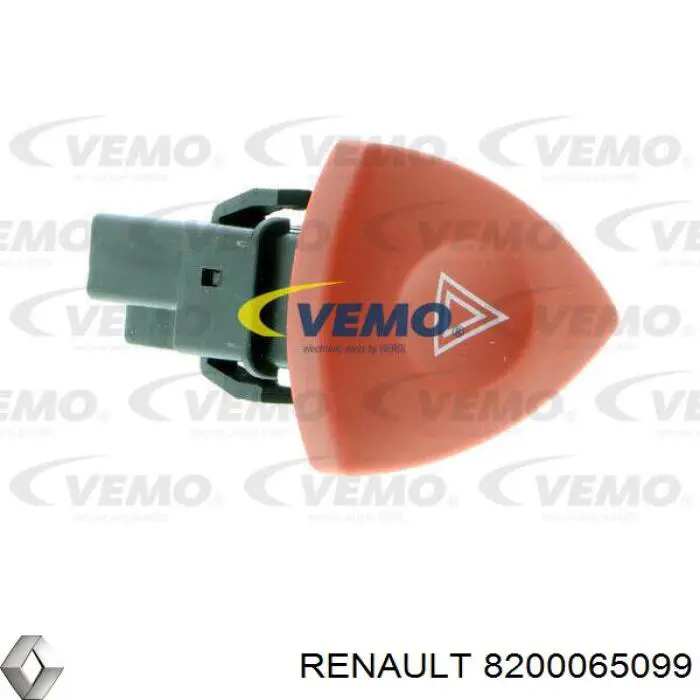 Купити 8200065099 Renault (RVI) Кнопка включення аварійного сигналу