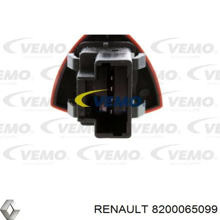 Кнопка включення аварійної сигналізації Renault (RVI) 8200065099 ціна, від 7.60 USD