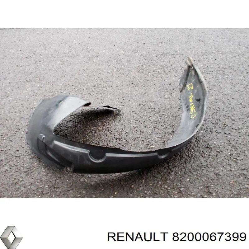 Підкрилок переднього крила, лівий Renault (RVI) 8200067399 ціна, від 277.63 USD