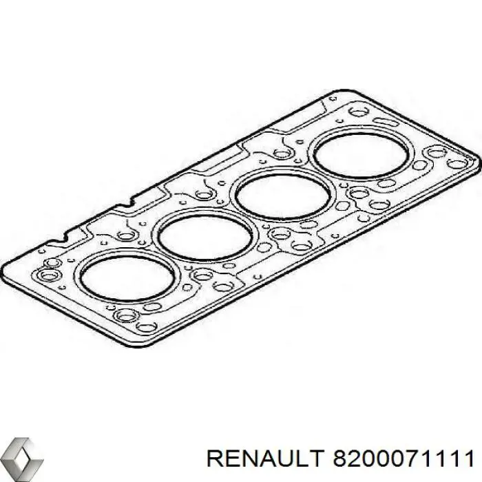 8200071111 Renault (RVI) прокладка головки блока циліндрів (гбц)