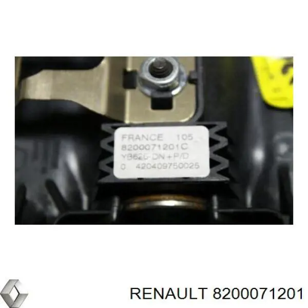 Подушка безпеки, водійська, AIRBAG 8200071201 Renault (RVI)