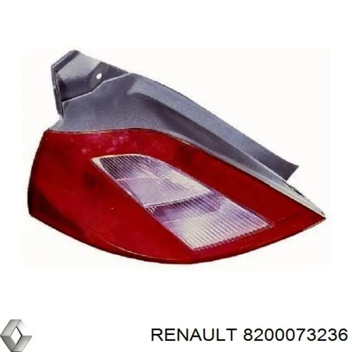 Ліхтар задній лівий Renault (RVI) 8200073236 ціна, від 22.42 USD