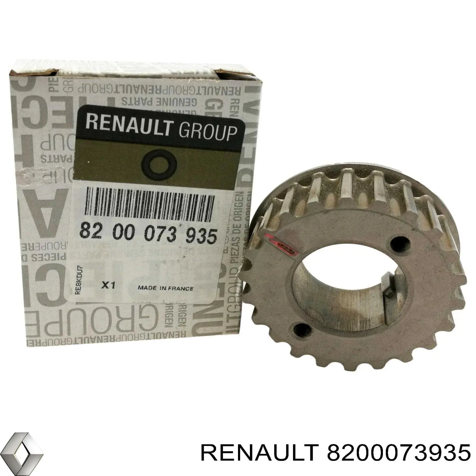 Зірка-шестерня приводу коленвалу двигуна Renault Laguna 2 (BG0) (Рено Лагуна)