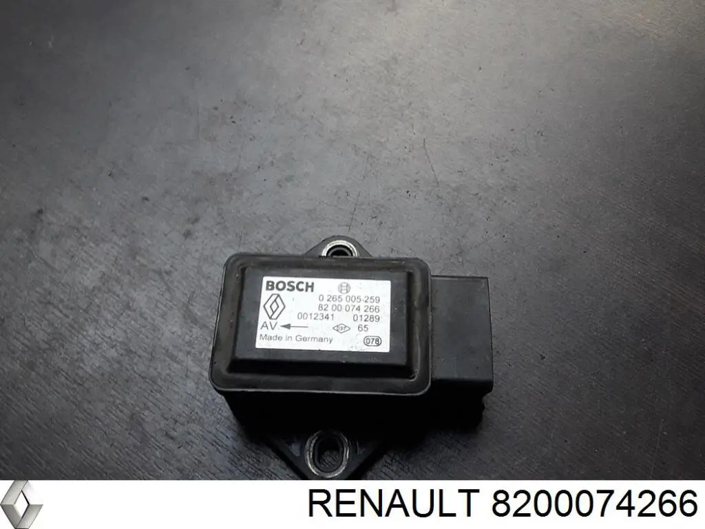 Датчик поперечного прискорення (ESP) Renault (RVI) 8200074266 ціна, від 13.94 USD